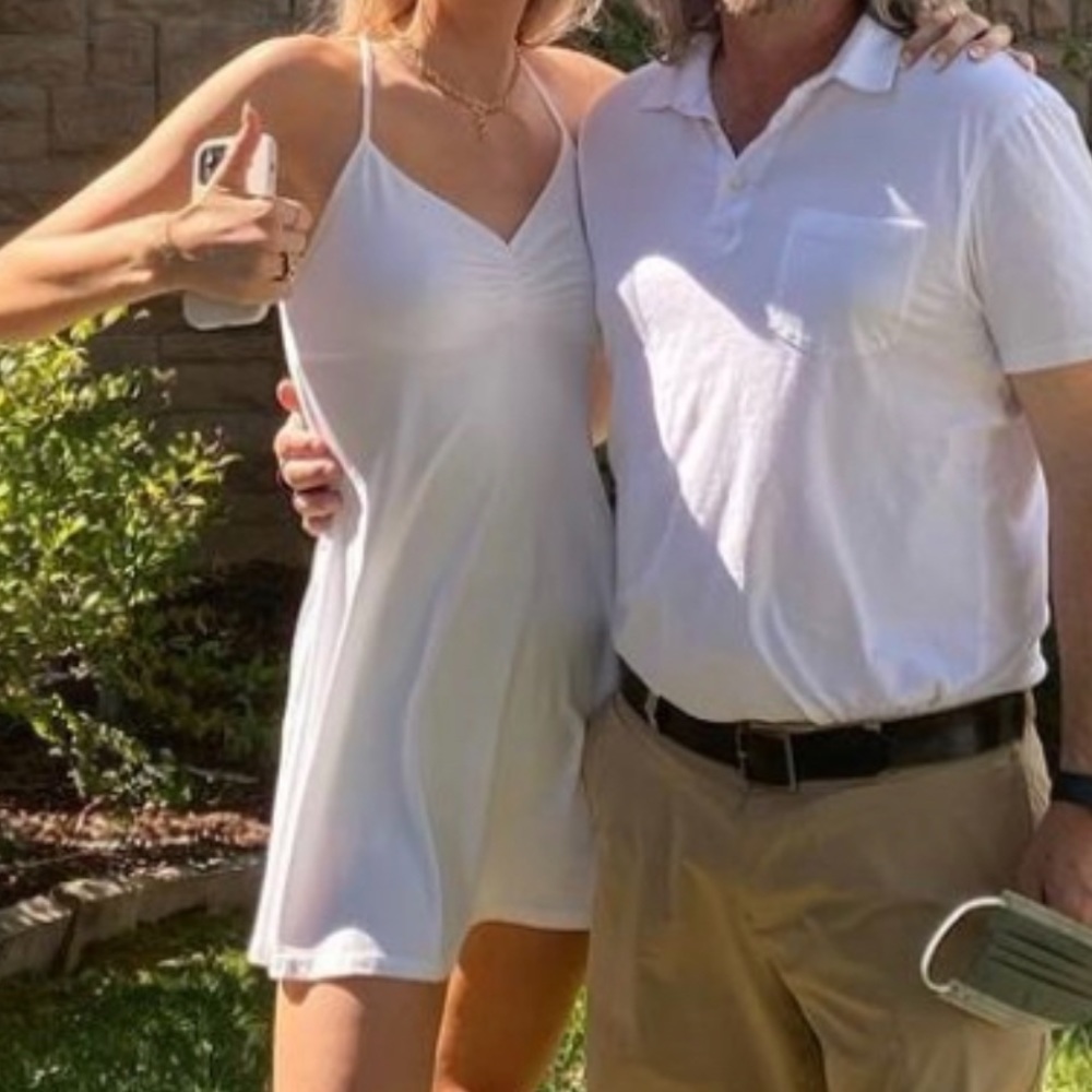 forever 21 white flowy dress